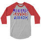 Jesus Savior Friend Men's 3/4 Sleeve Raglan Shirt