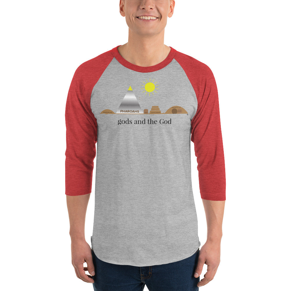 Gods and the God Men's 3/4 Sleeve Raglan Shirt