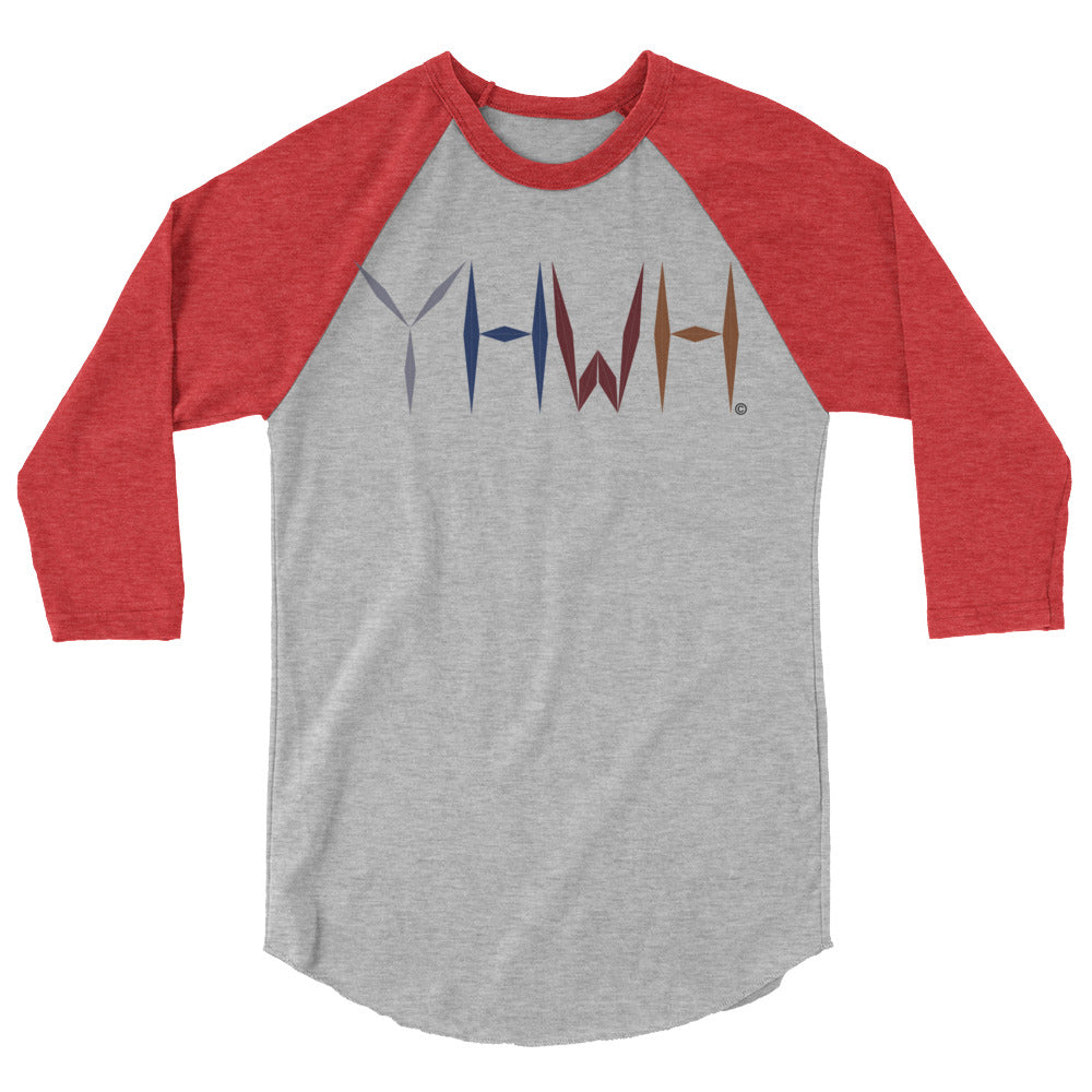 YHWH Men's 3/4 Sleeve Raglan Shirt