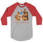 Daniel in the Lion's Den Men's 3/4 Sleeve Raglan Shirt