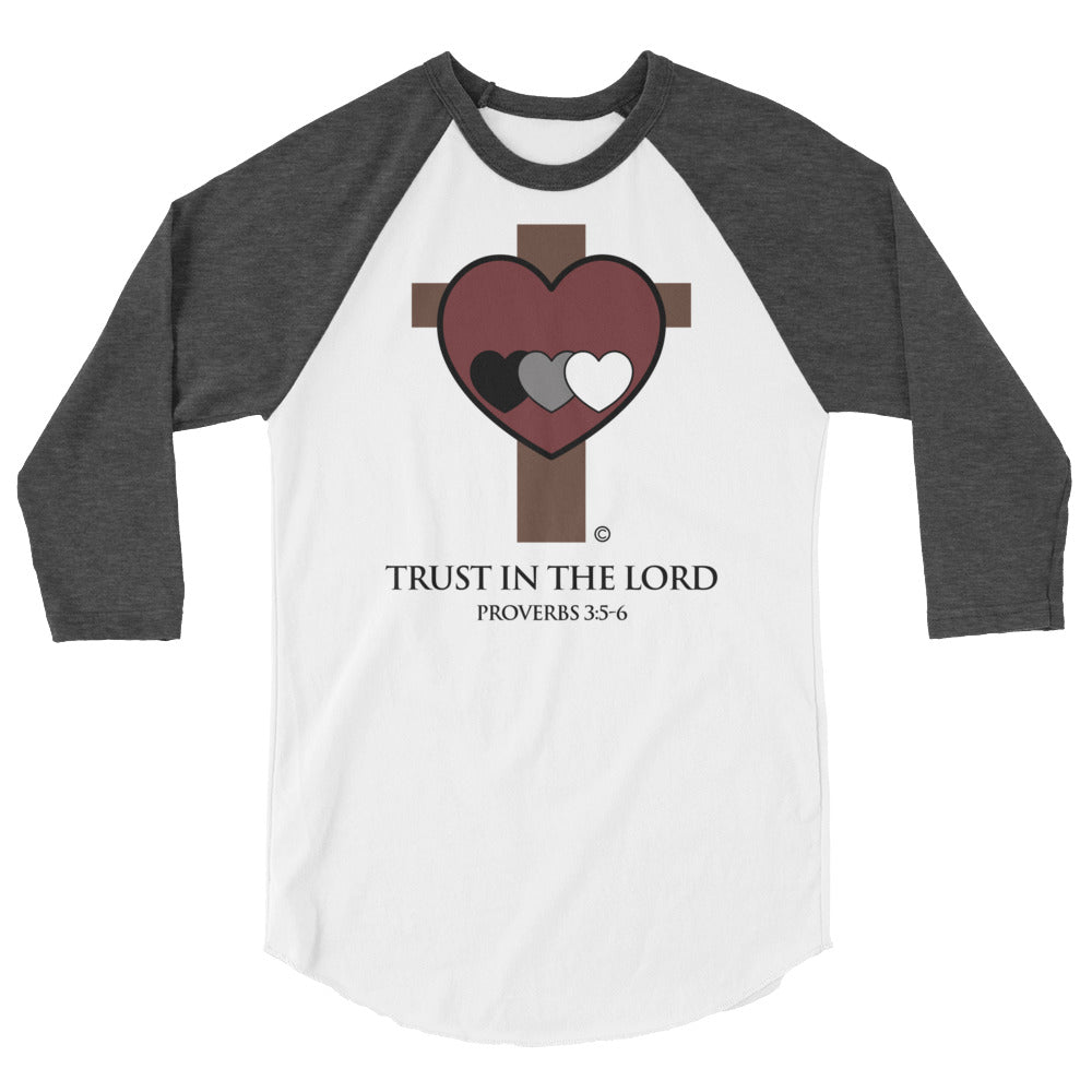 Trust in the Lord Men's 3/4 Sleeve Raglan Shirt