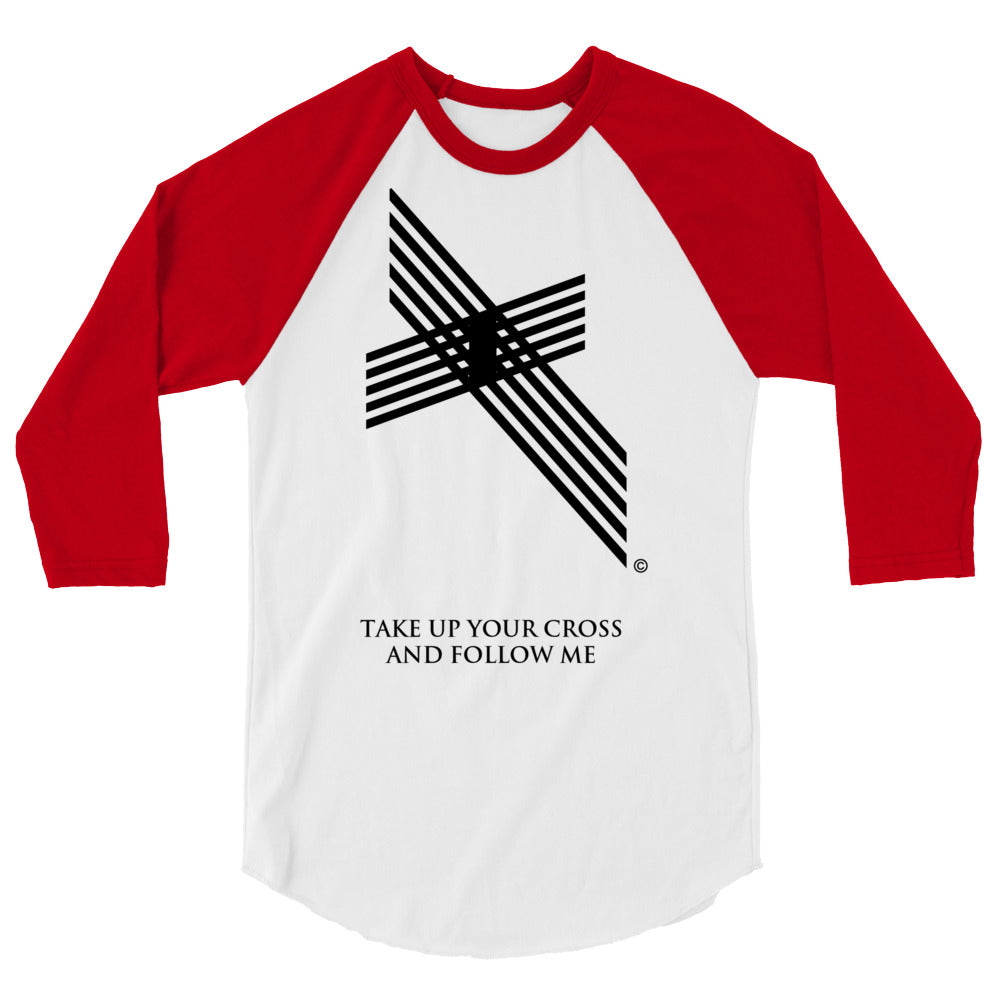 Take Up Your Cross Men's 3/4 Sleeve Raglan Shirt