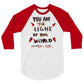 Light of This World Men's 3/4 Sleeve Raglan Shirt