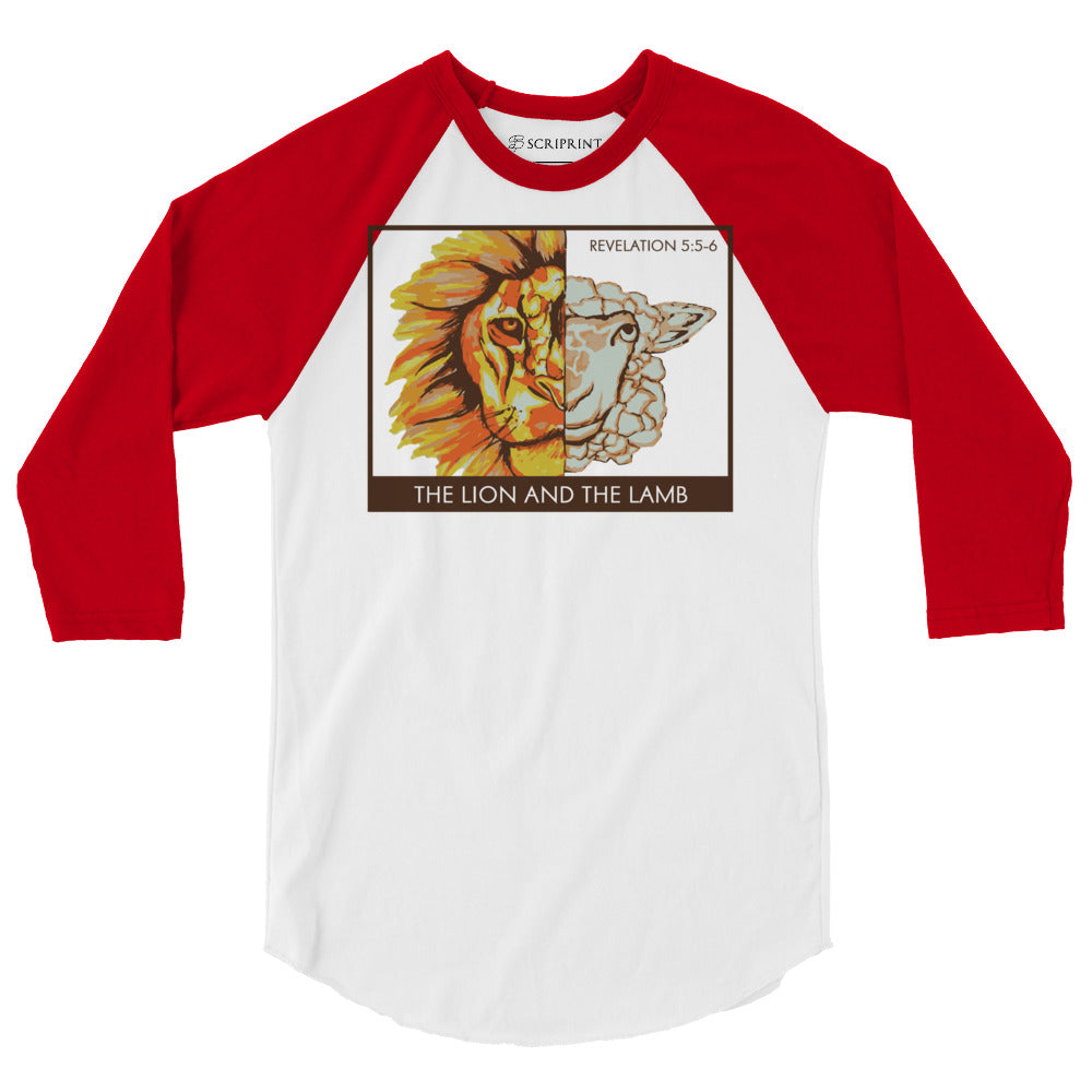 The Lion and the Lamb 3/4 Sleeve Raglan Shirt