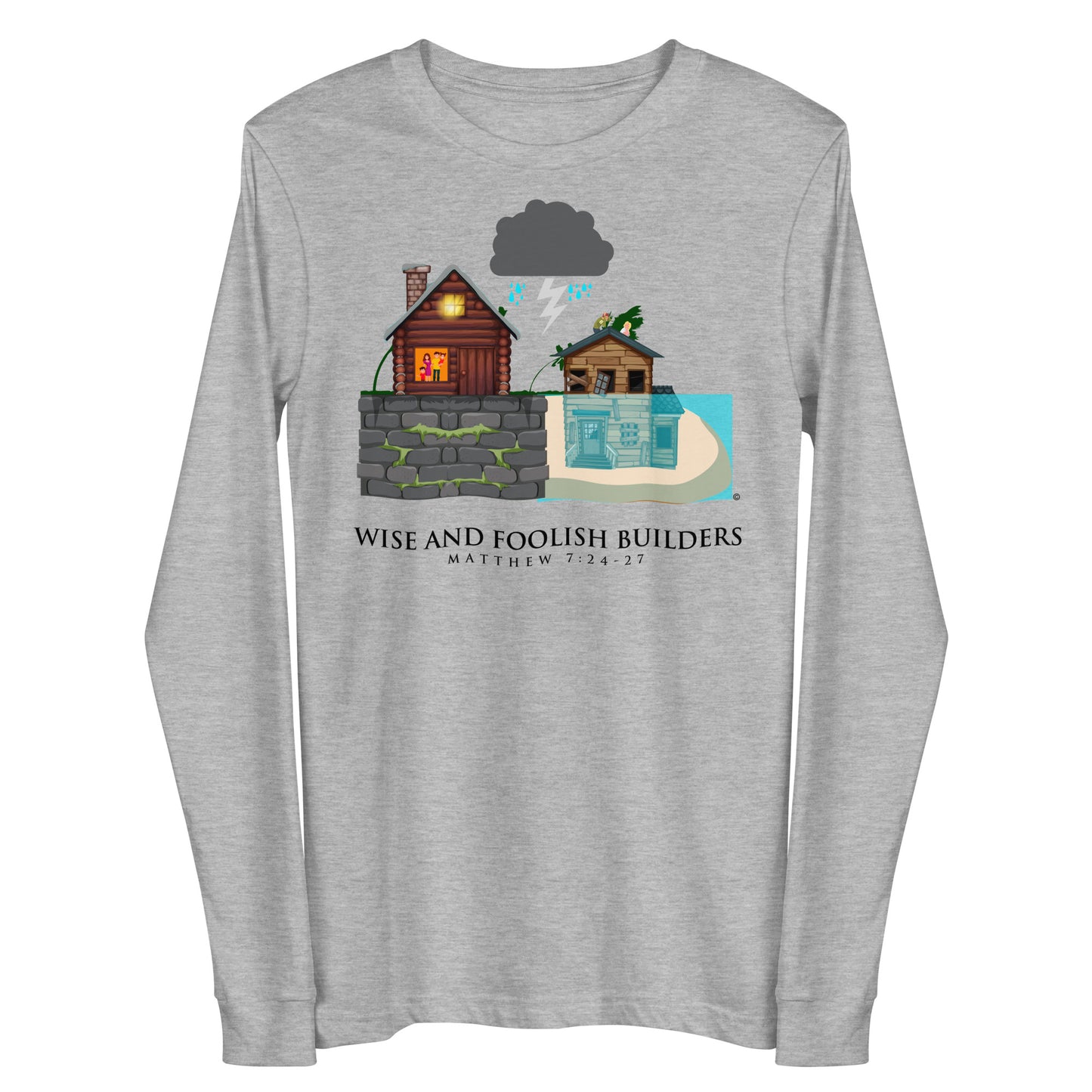 Wise and Foolish Builders Women's Long Sleeve Tee