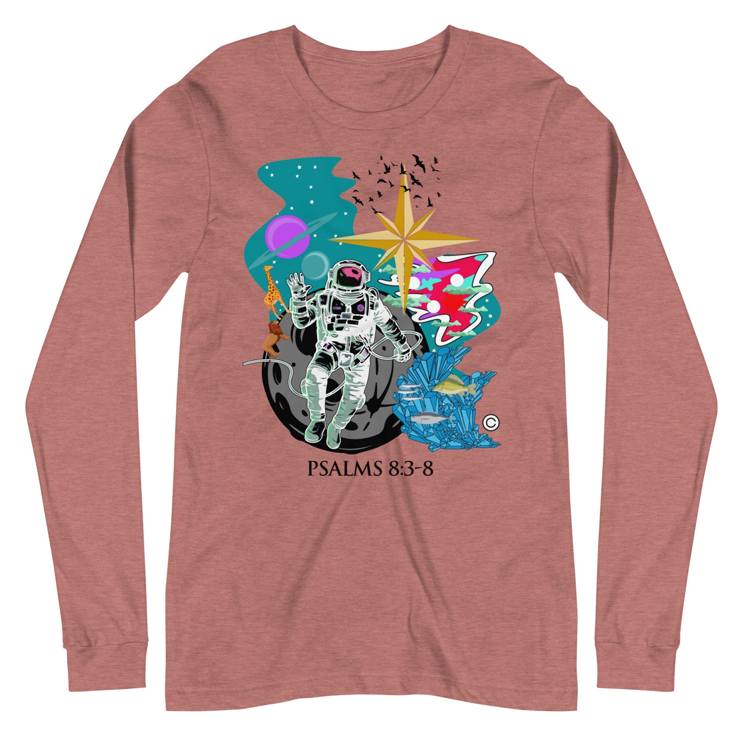 Psalm 8:3-8 Women's Long Sleeve Tee