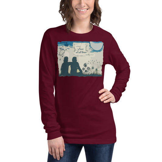 A Friend Loves At All Times Women's Long Sleeve Tee
