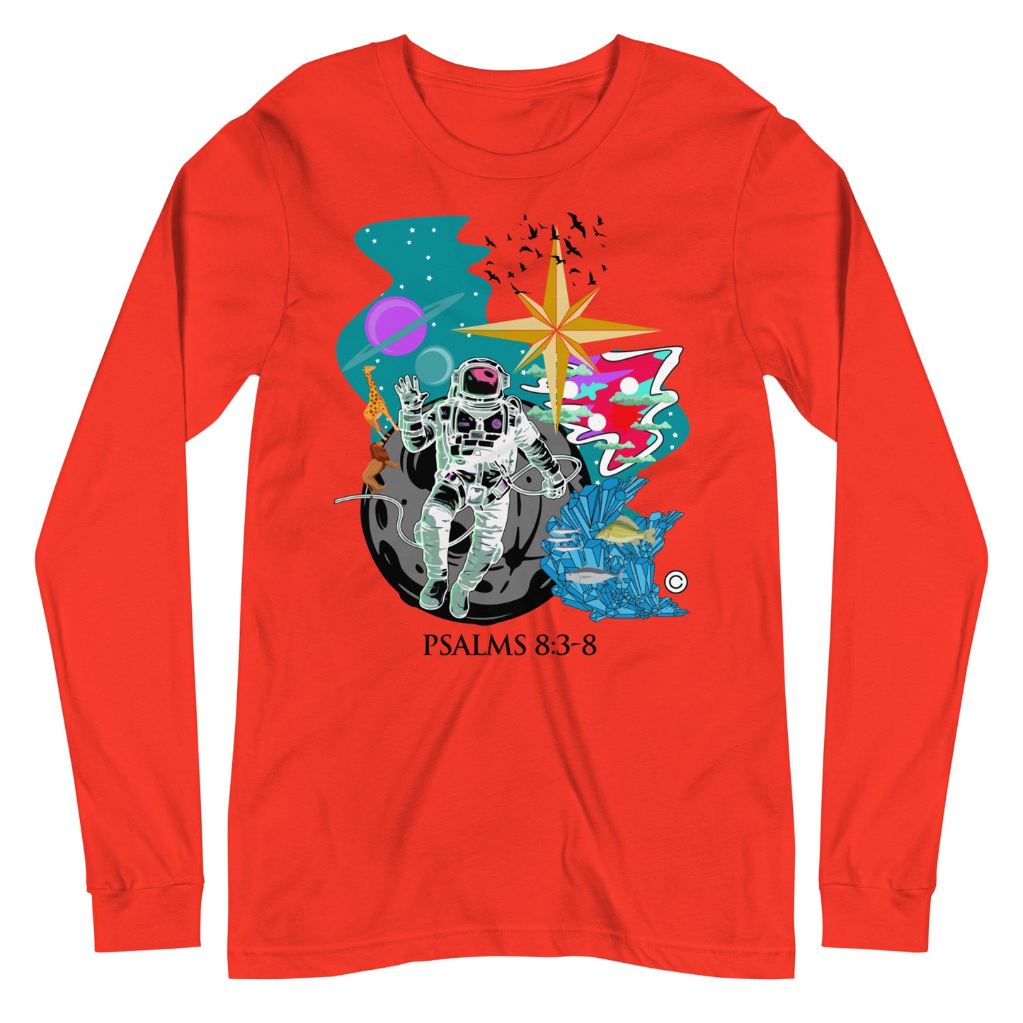 Psalm 8:3-8 Women's Long Sleeve Tee