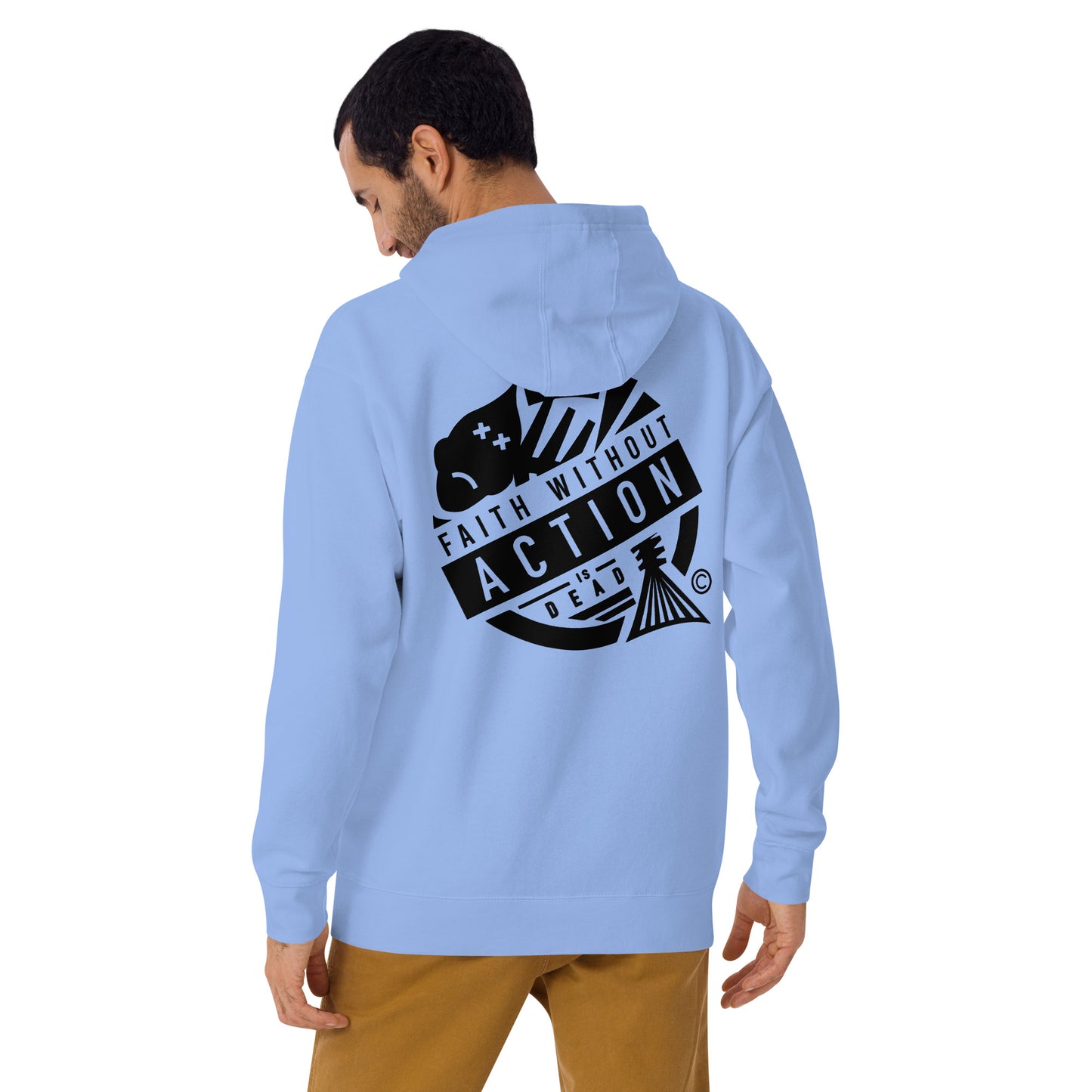 Faith Without Action Men's Hoodie