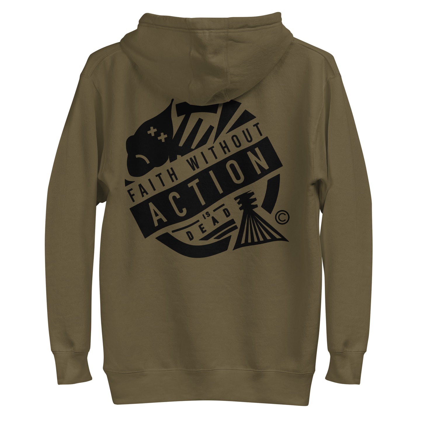 Faith Without Action Men's Hoodie