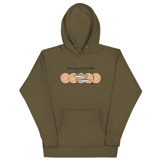Five Loaves & Two Fish Dark-Colored Unisex Hoodie