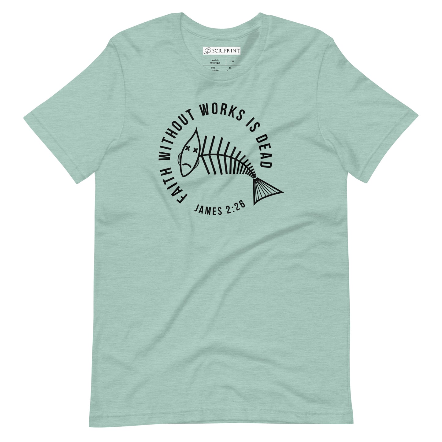 Faith Without Works Verse Short-Sleeve Unisex T-Shirt