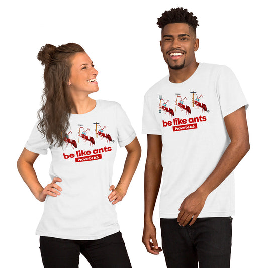 Be Like Ants Light-Colored Short-sleeve Unisex T-Shirt