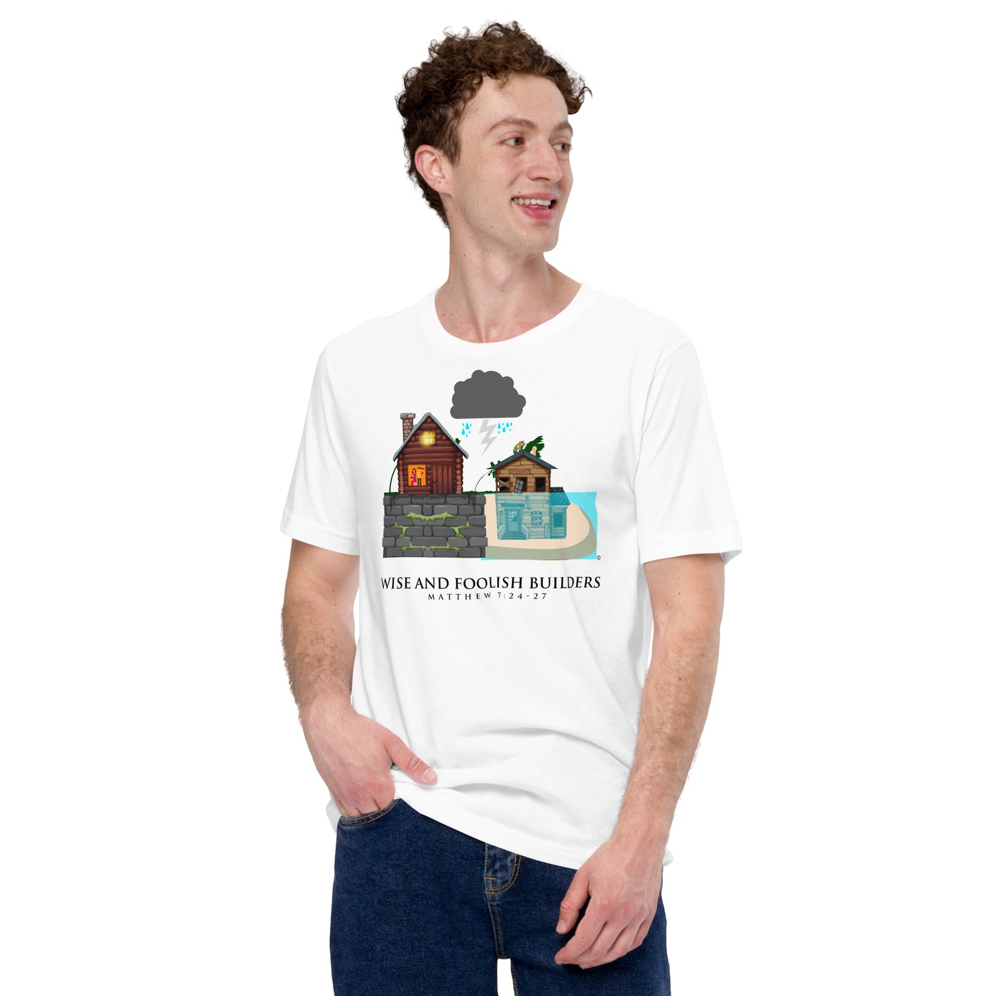 Wise and Foolish Builders Men's T-Shirt