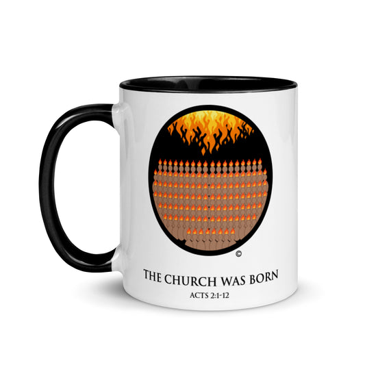 The Church was Born Mug with Color Inside