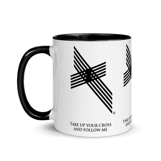 Take Up Your Cross Mug with Color Inside