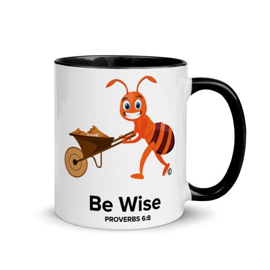 Be Wise Mug with Color Inside
