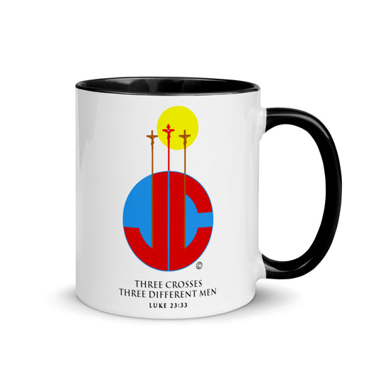 Three Crosses Mug with Color Inside