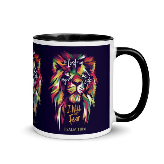 I Will Not Fear Mug with Color Inside