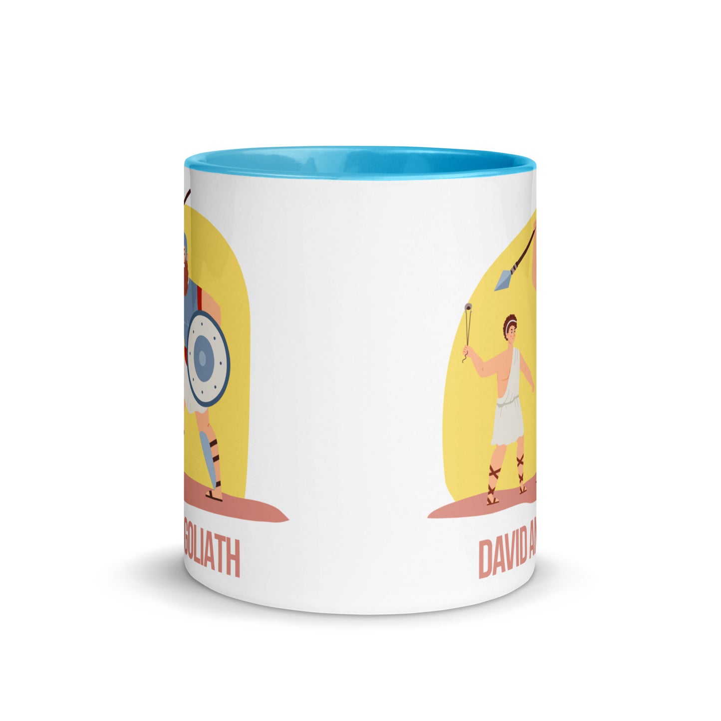 David and Goliath Mug with Color Inside