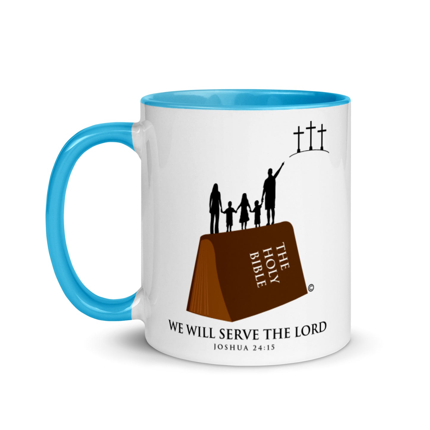We Will Serve the Lord Mug with Color Inside