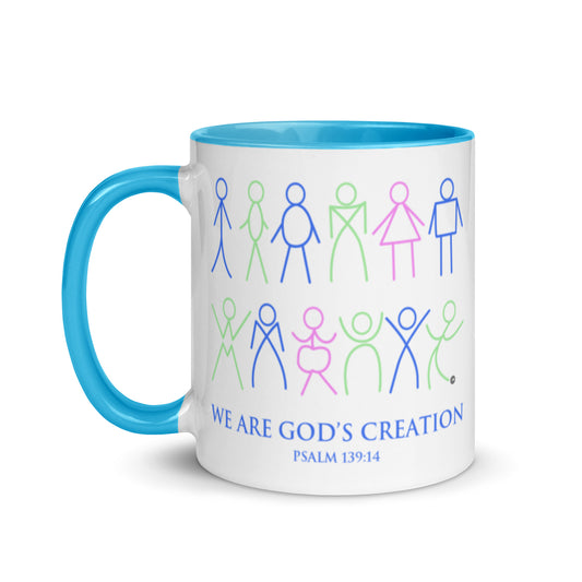 We Are God's Creation Mug with Color Inside