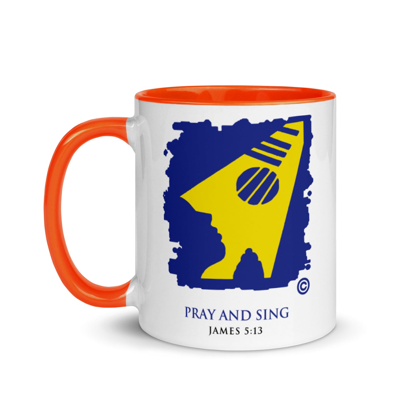 Pray and Sing Mug with Color Inside