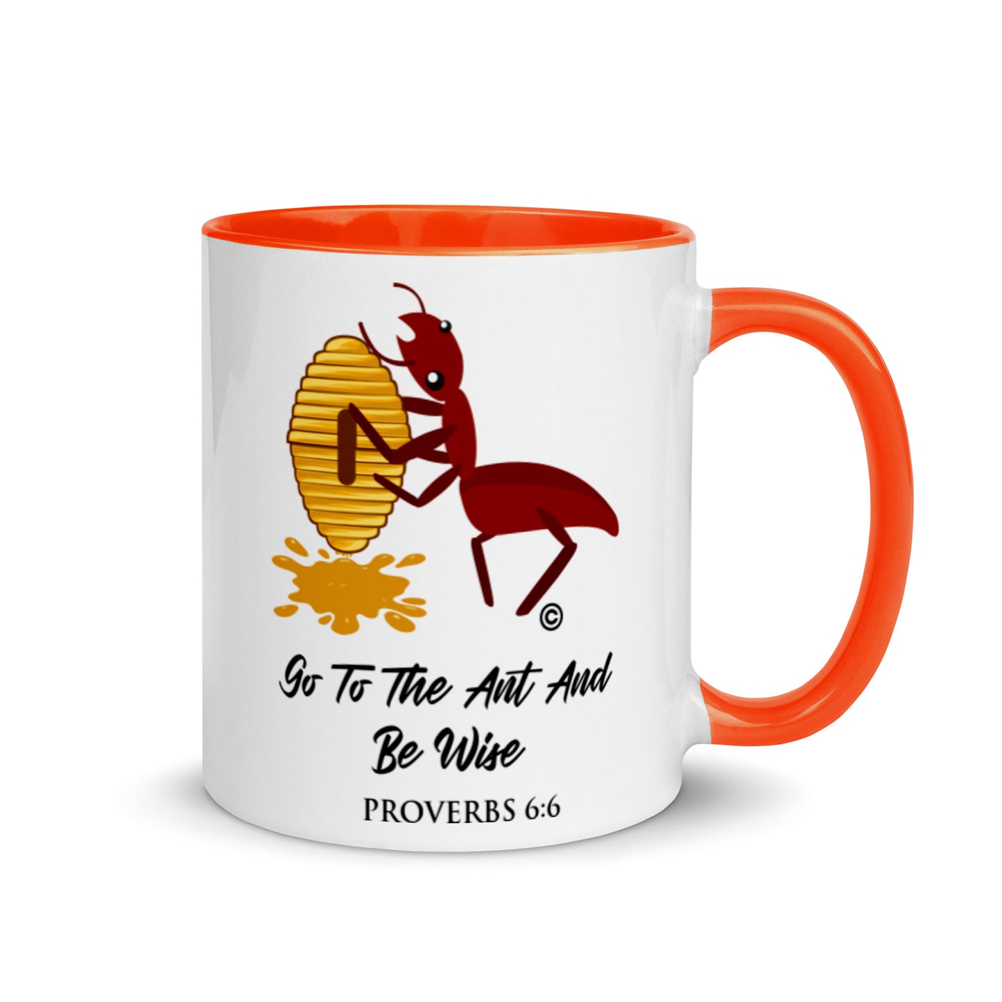Proverbs 6:6 Mug with Color Inside