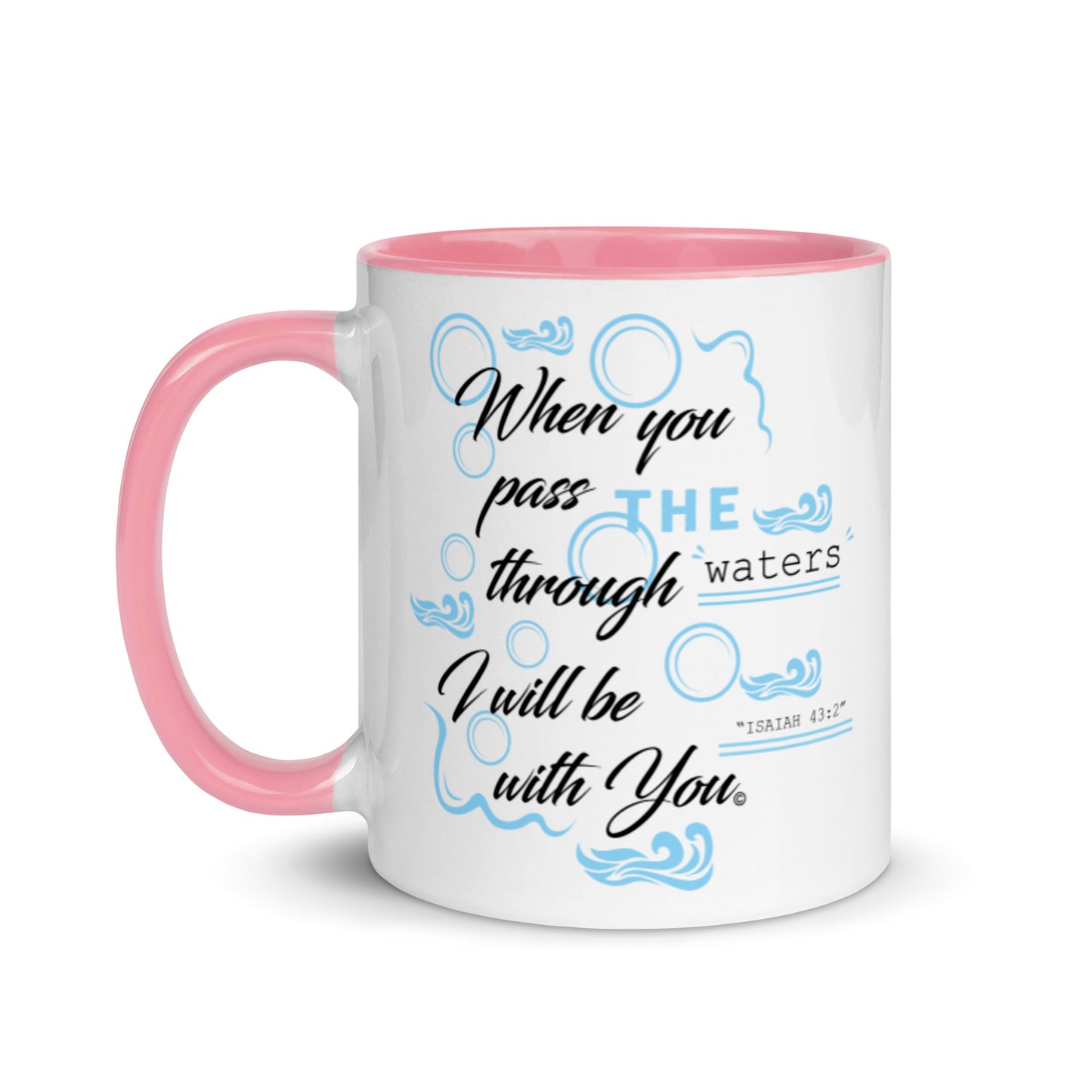 I Will Be With You Mug with Color Inside