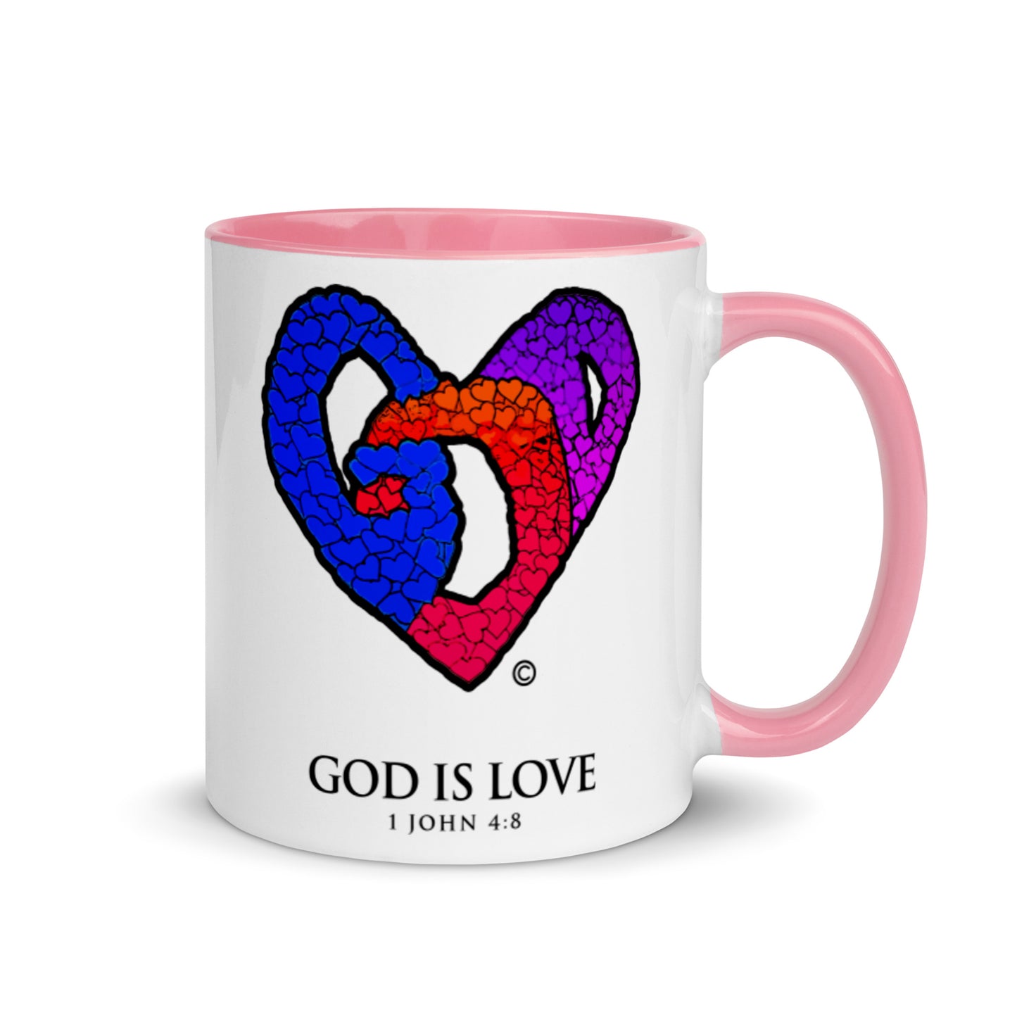 God is Love Mug with Color Inside