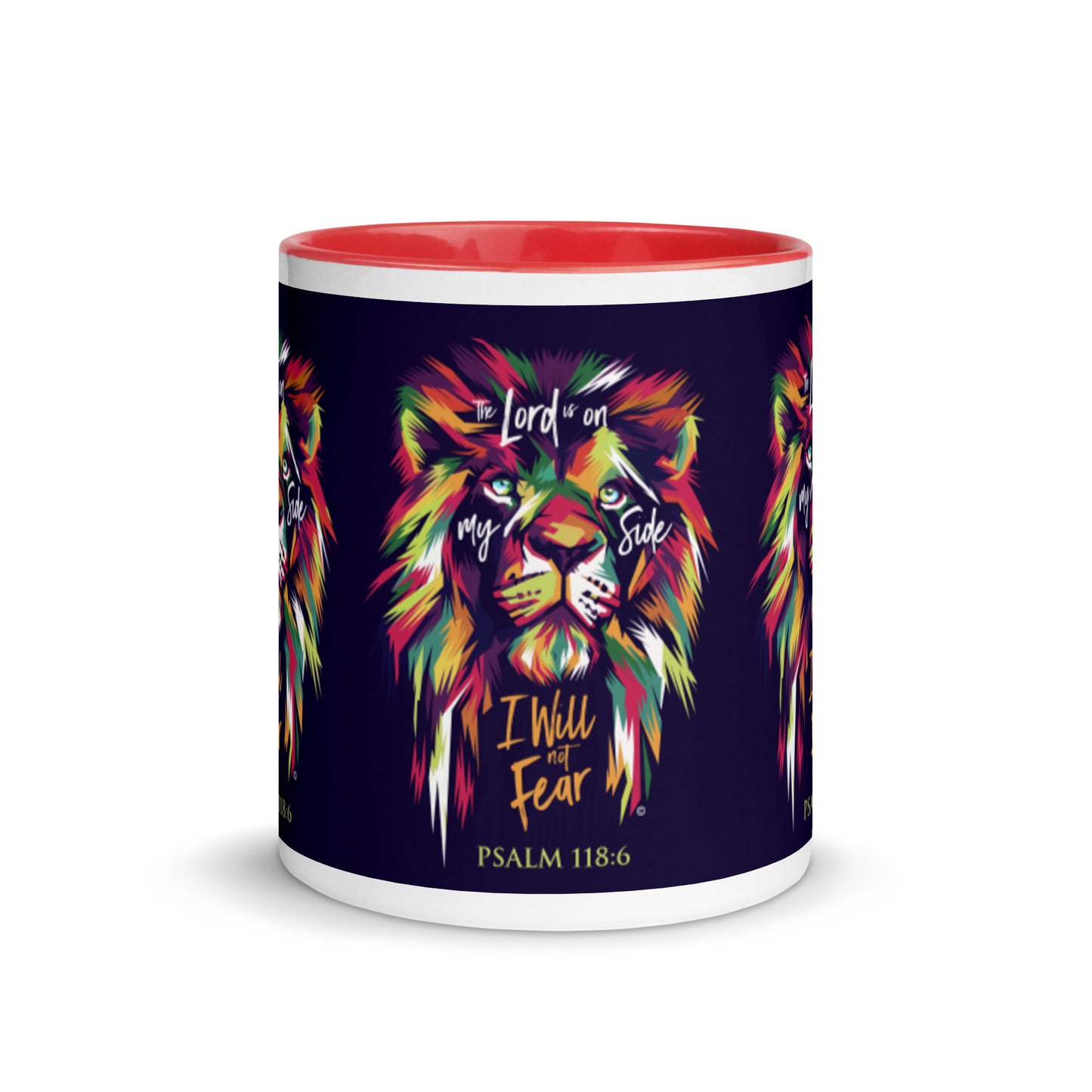 I Will Not Fear Mug with Color Inside