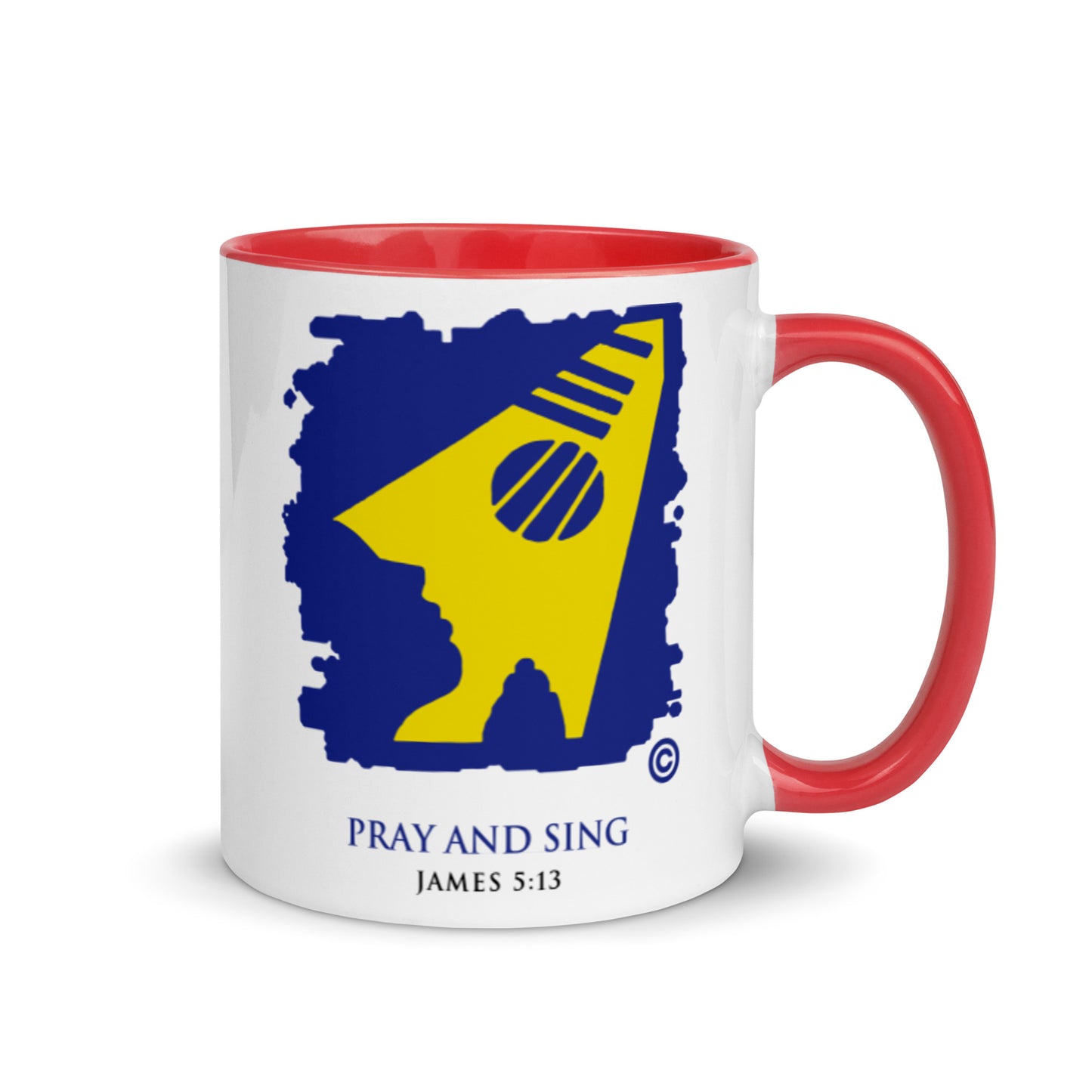 Pray and Sing Mug with Color Inside