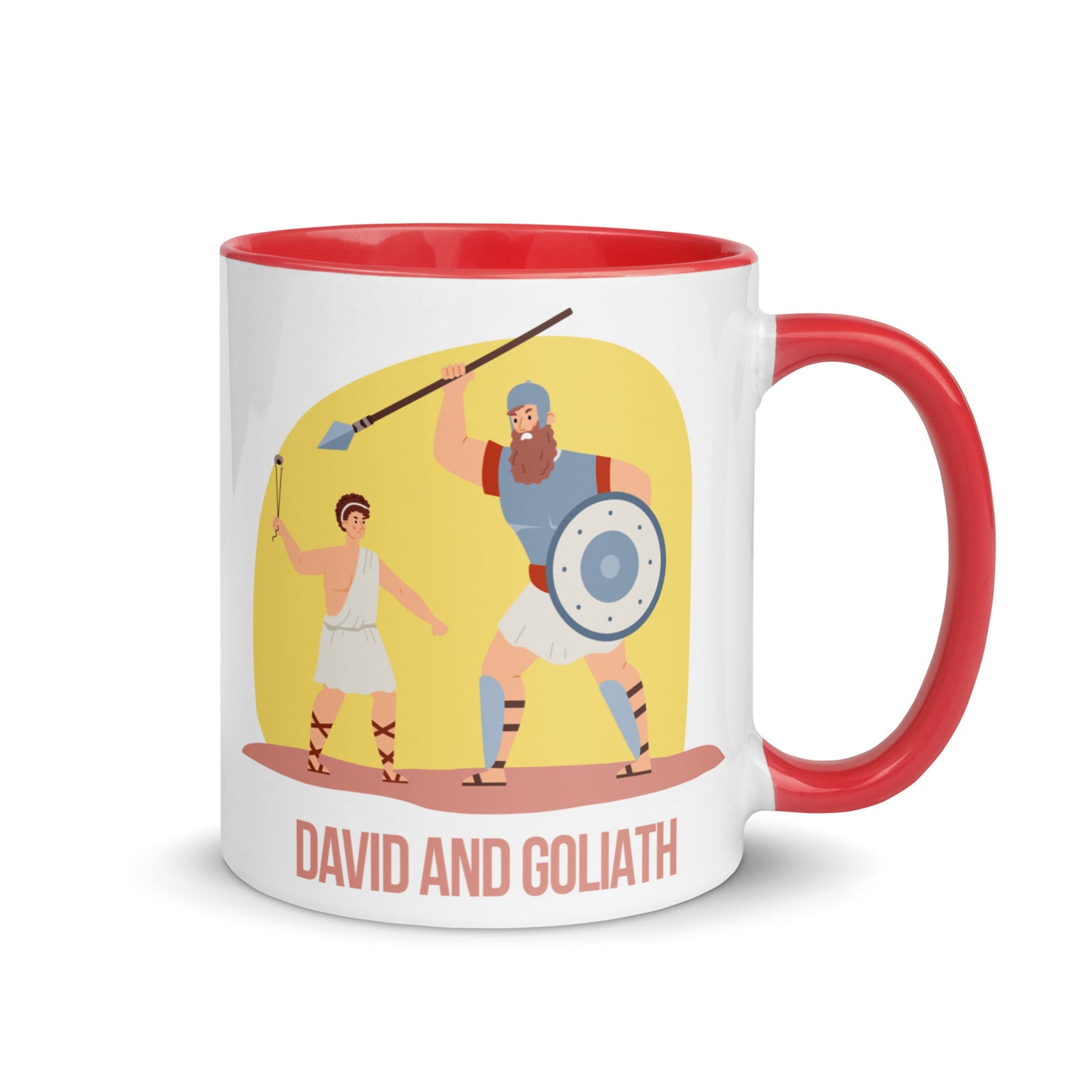 David and Goliath Mug with Color Inside