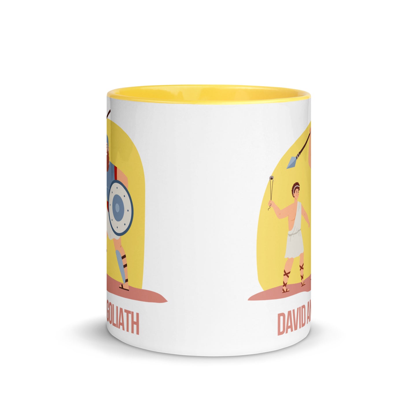David and Goliath Mug with Color Inside