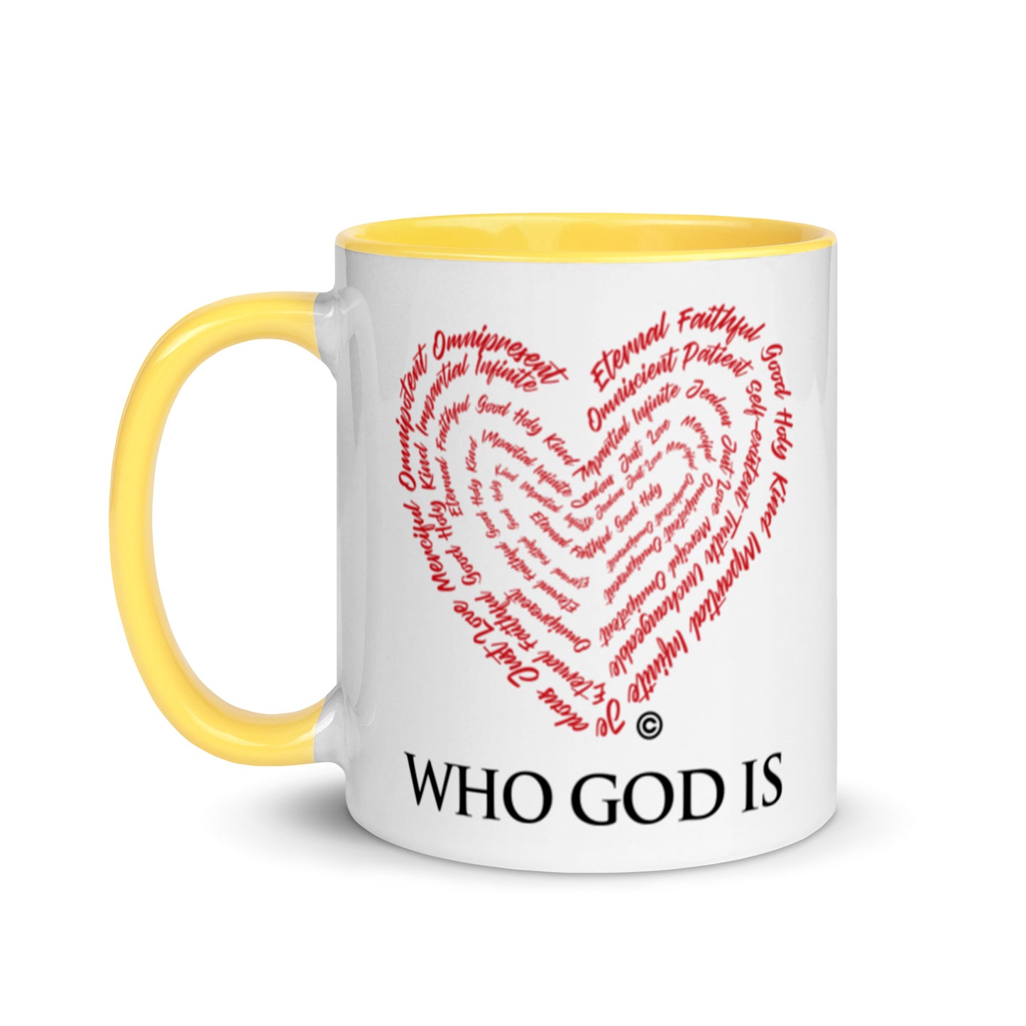 Who God Is Mug with Color Inside