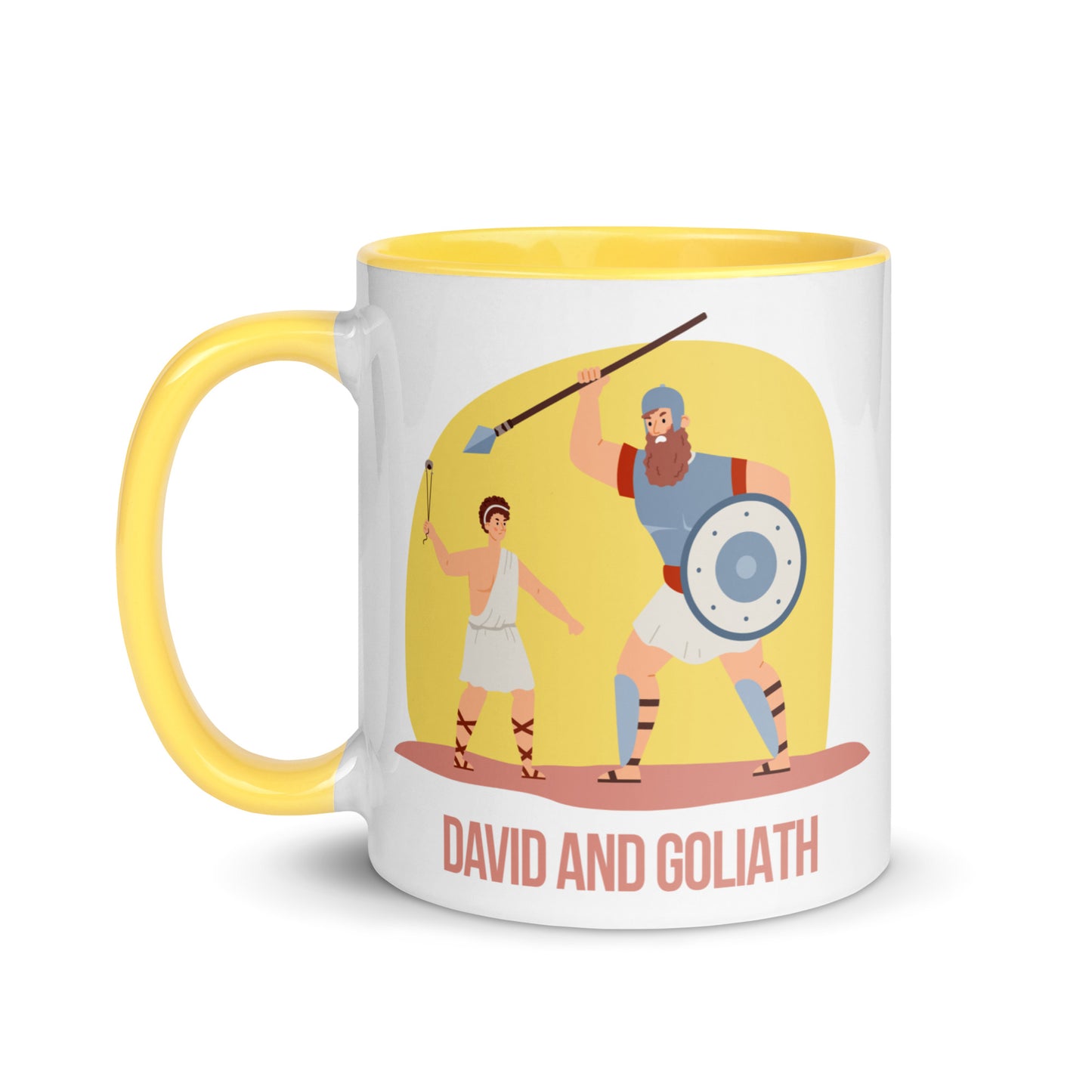 David and Goliath Mug with Color Inside