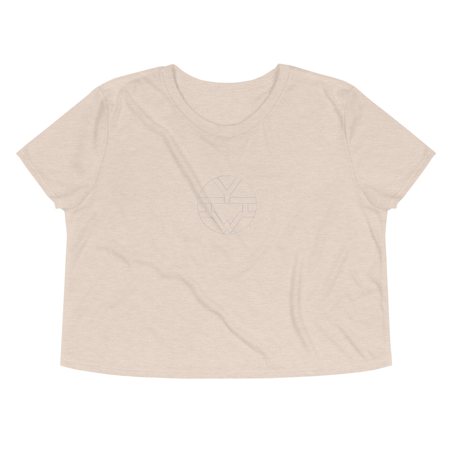 I Am Embroided Crop Tee