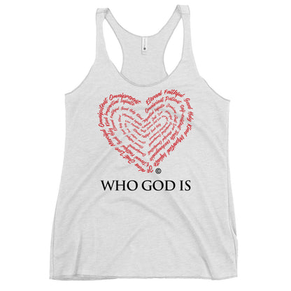 Who God Is Women's Racerback Tank