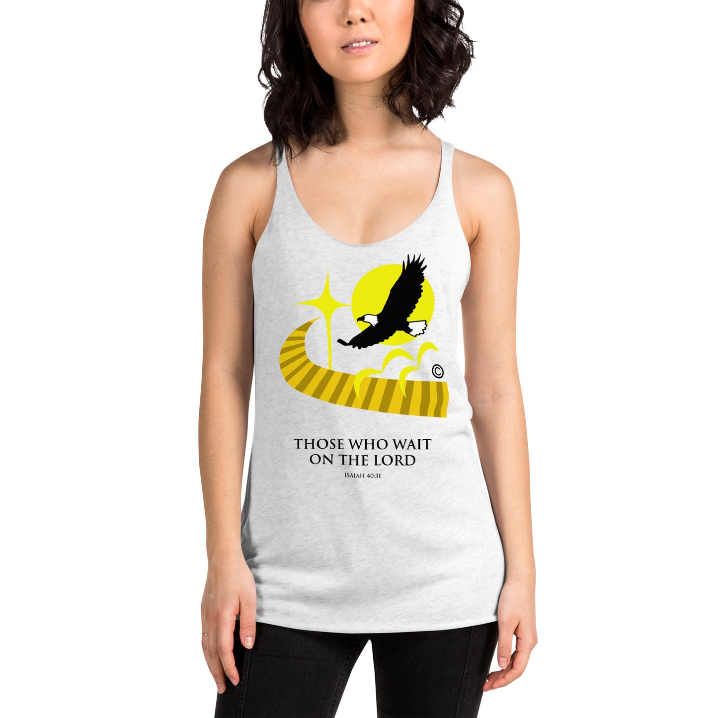 Those Who Wait on the Lord Women's Racerback Tank