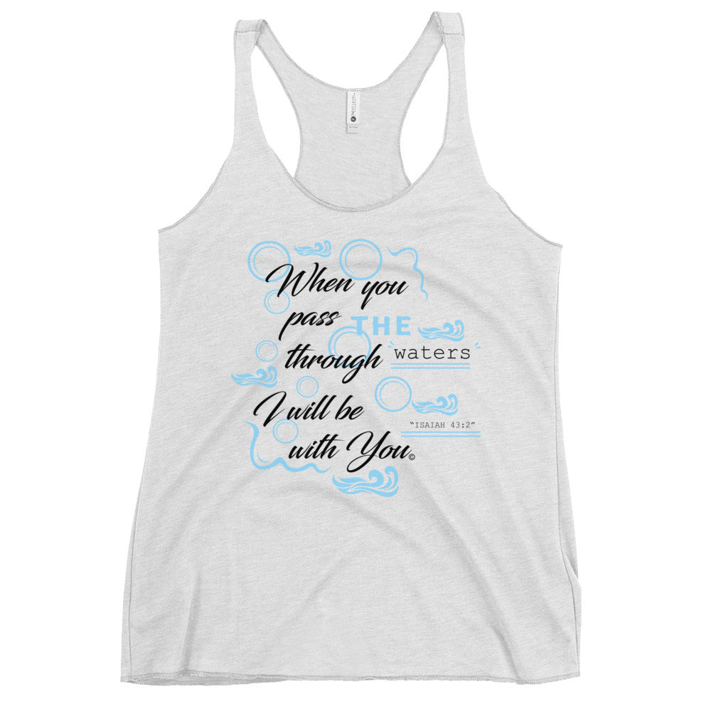 I Will Be With You Women's Racerback Tank