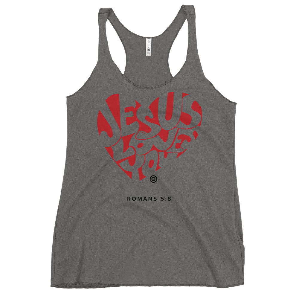 Jesus Loves You Women's Racerback Tank