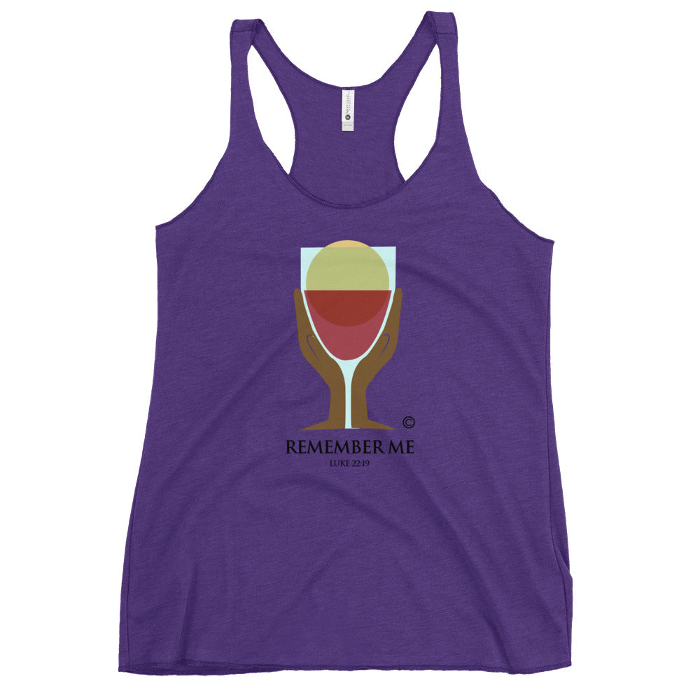 Remember Me Women's Colored Racerback Tank