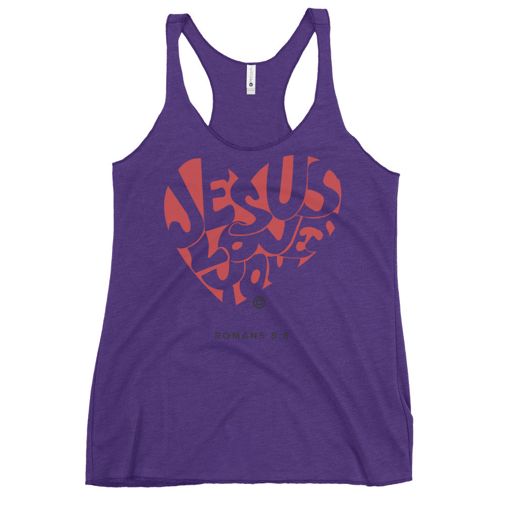 Jesus Loves You Women's Racerback Tank