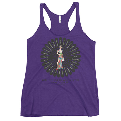 For the Love of Money Women's Racerback Tank