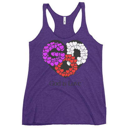 God is Love Women's Racerback Tank