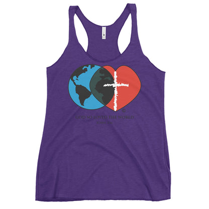 John 3:16 Women's Racerback Tank