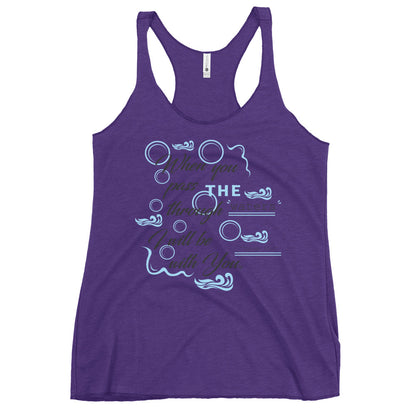 I Will Be With You Women's Racerback Tank