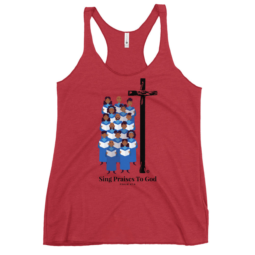 Sing Praises to God Women's Racerback Tank