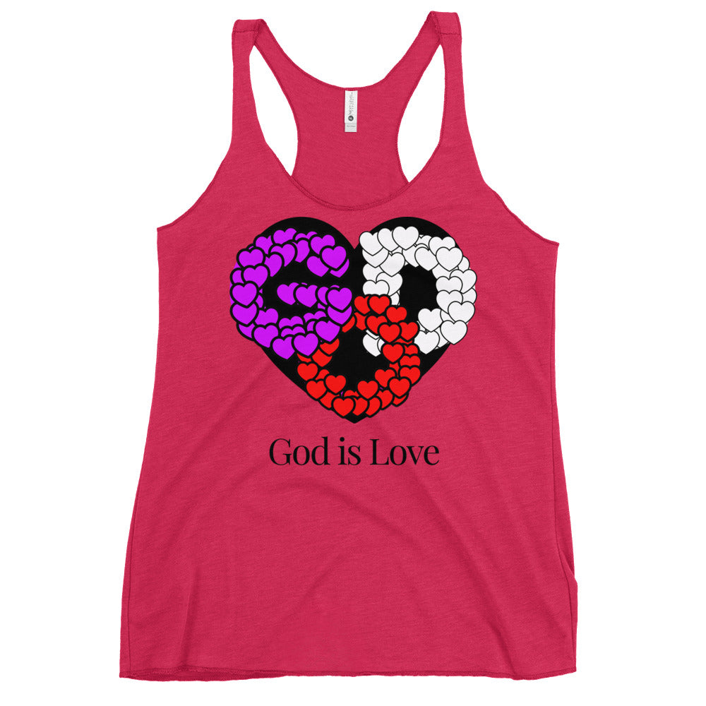 God is Love Women's Racerback Tank