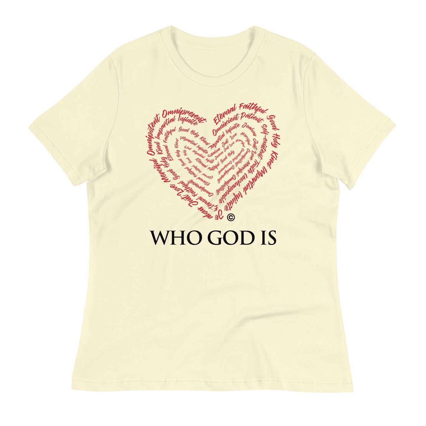 Who God Is Women's Relaxed T-Shirt